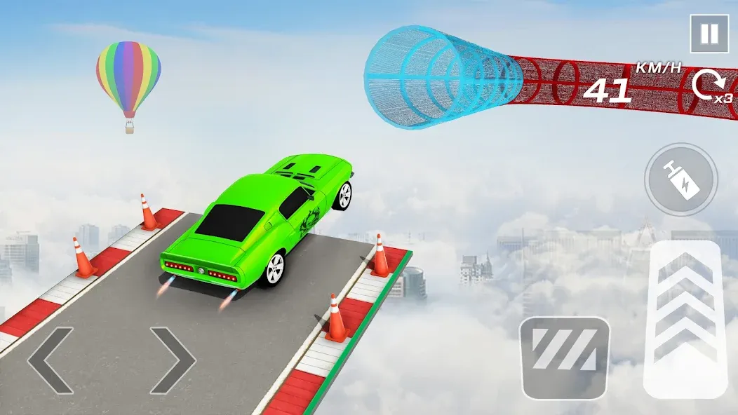 Скачать Car Games 3D - GT Car Stunts — Модификация Разблокированы все машины и трассы — скриншот 3