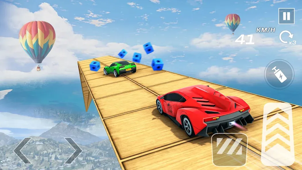 Скачать Car Games 3D - GT Car Stunts — Модификация Разблокированы все машины и трассы — скриншот 4