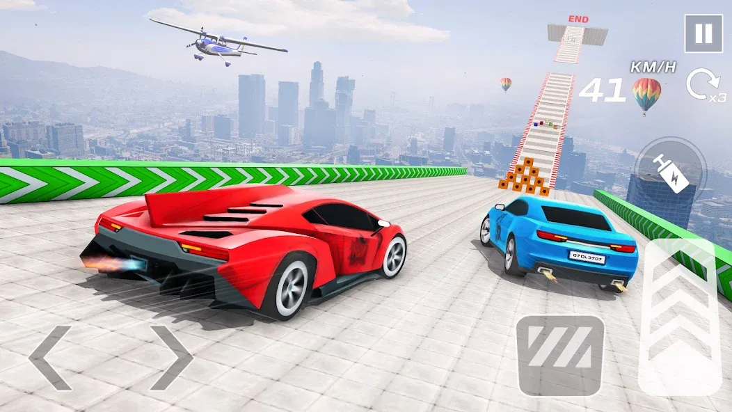 Скачать Car Games 3D - GT Car Stunts — Модификация Разблокированы все машины и трассы — скриншот 5