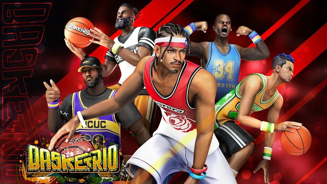 Basketrio - Allstar Streetball на Андроид — Мод Безлимитные деньги и все игроки открыты — скриншот 1