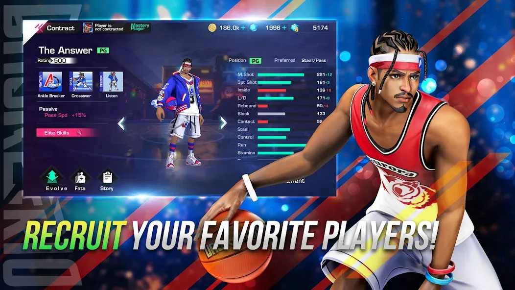 Basketrio - Allstar Streetball на Андроид — Мод Безлимитные деньги и все игроки открыты — скриншот 2