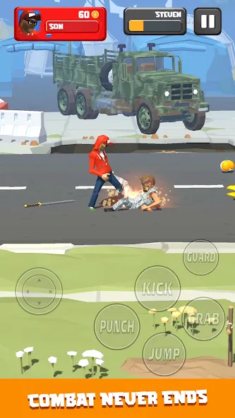 Скачать City Fighter: Vertical Limit — Безлимитные деньги и алмазы — скриншот 1