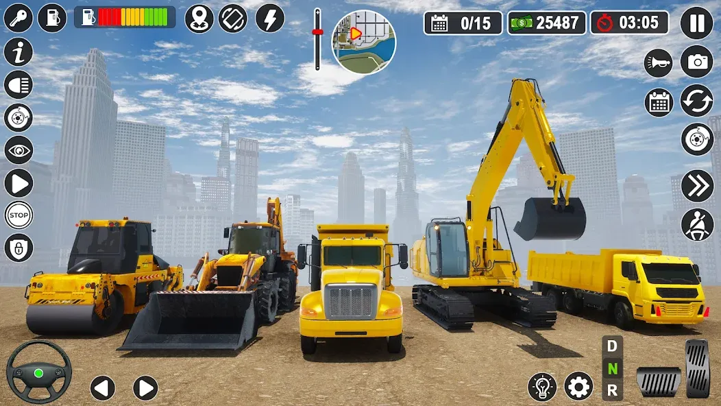 Construction Games Simulator (Мод Безлимитные деньги и техника) — скриншот 3