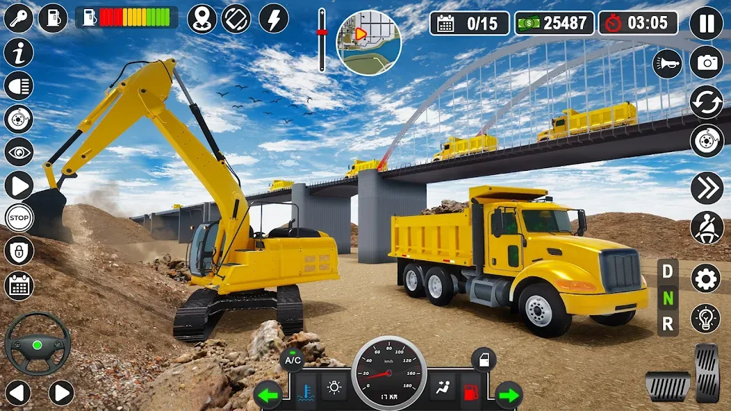 Construction Games Simulator (Мод Безлимитные деньги и техника) — скриншот 4
