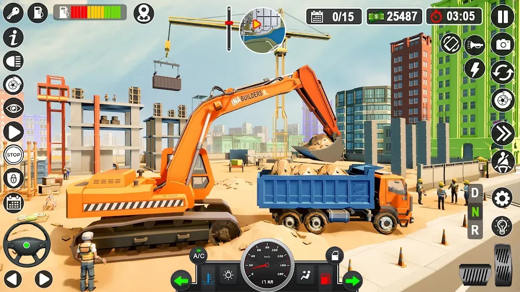 Construction Games Simulator (Мод Безлимитные деньги и техника) — скриншот 5