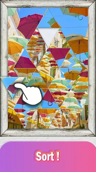 Jigsort Puzzles (Мод Безлимитные подсказки и открыты все уровни) — скриншот 2