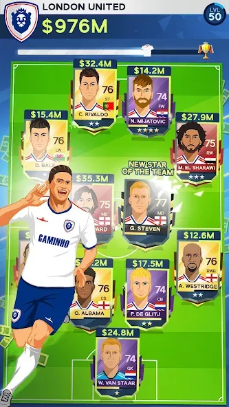 Idle Eleven - Soccer tycoon на Андроид — Безлимитные деньги и все команды — скриншот 5