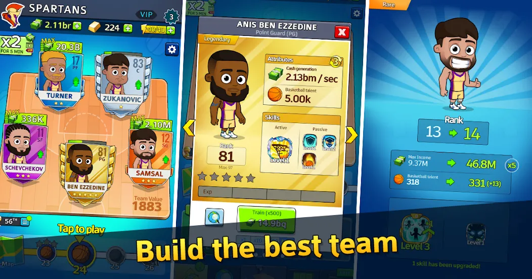 Скачать взлом Idle Five Basketball tycoon на Андроид — Безлимитные деньги и открыты все уровни — скриншот 2 Скачать взлом Idle Five Basketball tycoon на Андроид — Безлимитные деньги и открыты все уровни — скриншот 2