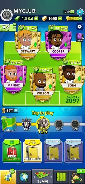 Idle Soccer Story - Tycoon RPG — Безлимитные деньги и энергия — скриншот 2