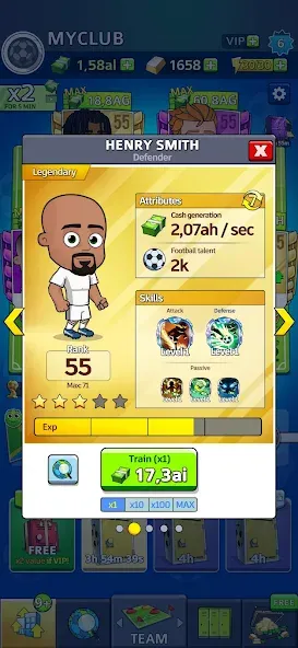Idle Soccer Story - Tycoon RPG — Безлимитные деньги и энергия — скриншот 4
