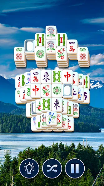 Скачать взломанную Mahjong Club - Solitaire Game — Безлимитные подсказки и монеты — скриншот 3