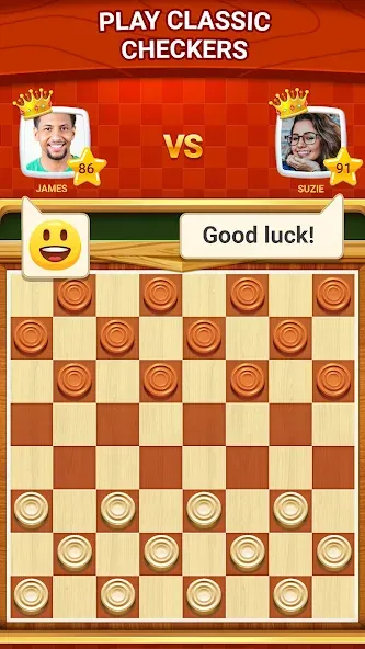 Checkers - Online & Offline — Мод: Игра без рекламы и онлайн — скриншот 1 Checkers - Online & Offline — Мод: Игра без рекламы и онлайн — скриншот 1