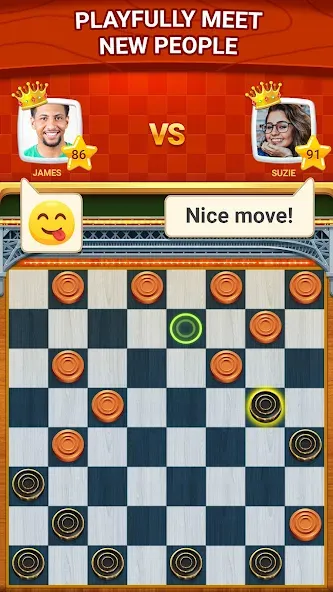 Checkers - Online & Offline — Мод: Игра без рекламы и онлайн — скриншот 3 Checkers - Online & Offline — Мод: Игра без рекламы и онлайн — скриншот 3