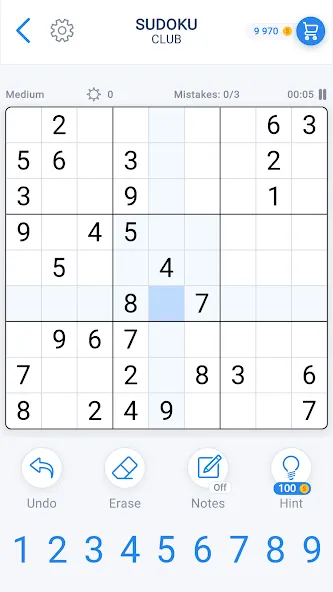 Sudoku Game - Daily Puzzles на Андроид — Мод Без рекламы и подсказки доступны — скриншот 3 Sudoku Game - Daily Puzzles на Андроид — Мод Без рекламы и подсказки доступны — скриншот 3