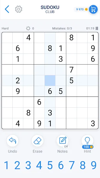 Sudoku Game - Daily Puzzles на Андроид — Мод Без рекламы и подсказки доступны — скриншот 4 Sudoku Game - Daily Puzzles на Андроид — Мод Без рекламы и подсказки доступны — скриншот 4