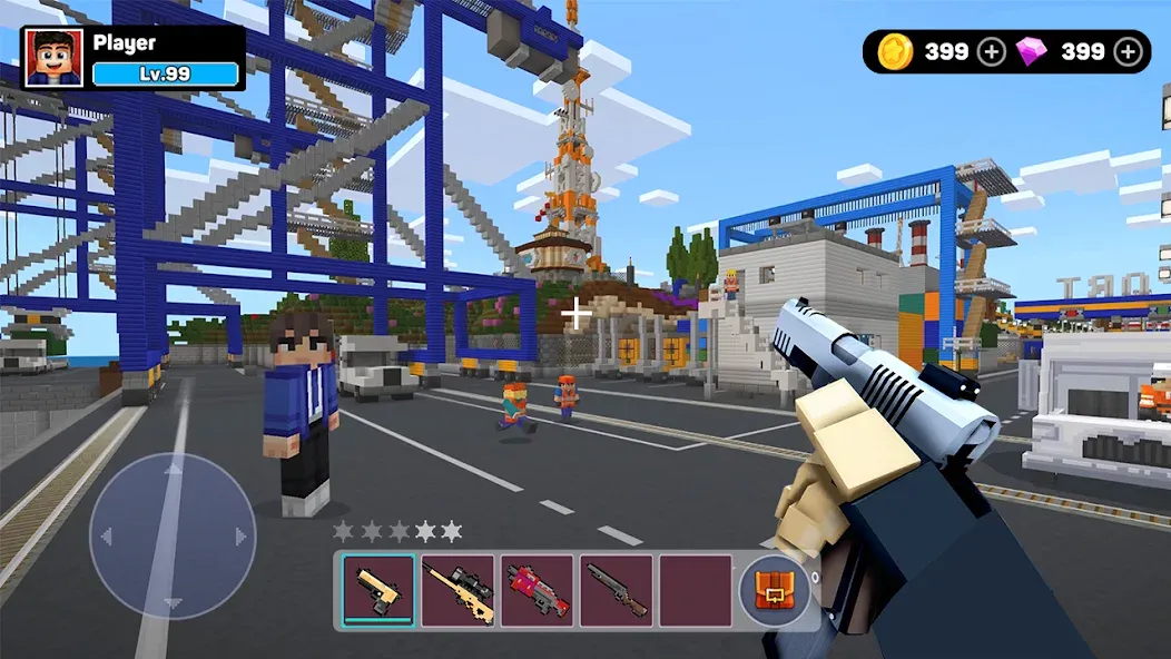 Скачать взлом Gang Craft Mafia на Андроид — Безлимитные деньги и оружие — скриншот 3