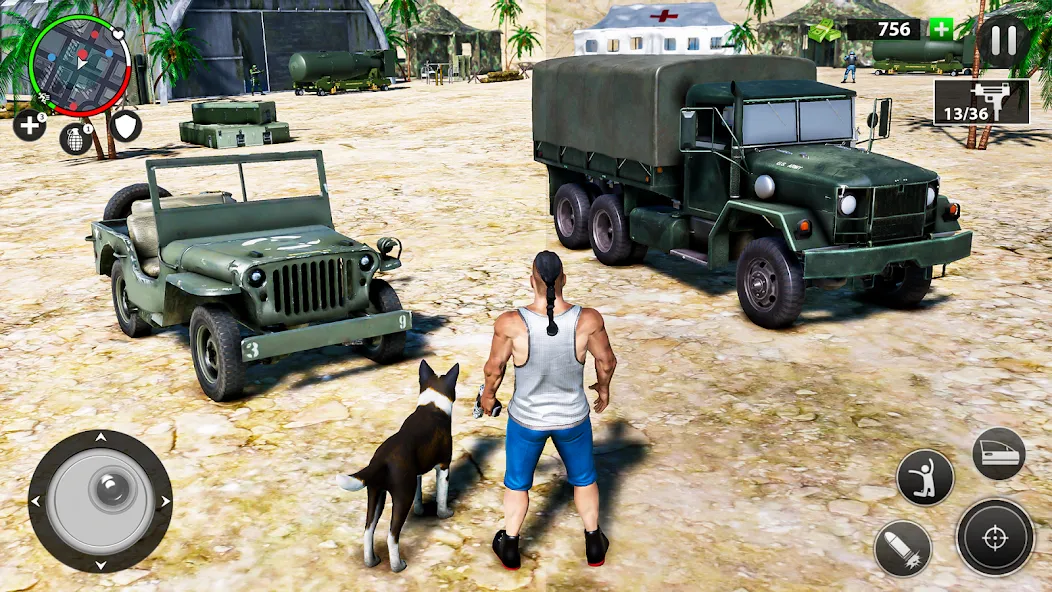 Real Grand Gangster Crime City MOD — Безлимитные деньги и оружие на Андроид — скриншот 1