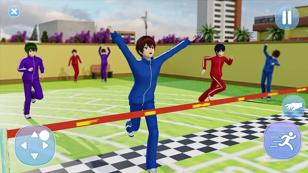 Anime Boy High School Life 3d MOD — Много денег и все уровни открыты на Андроид — скриншот 3
