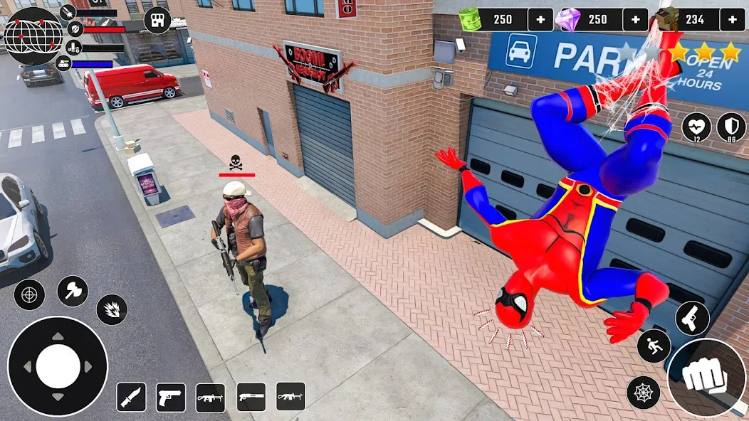 Miami Superhero: Spider Games на Андроид — Безлимитные деньги и суперспособности — скриншот 3