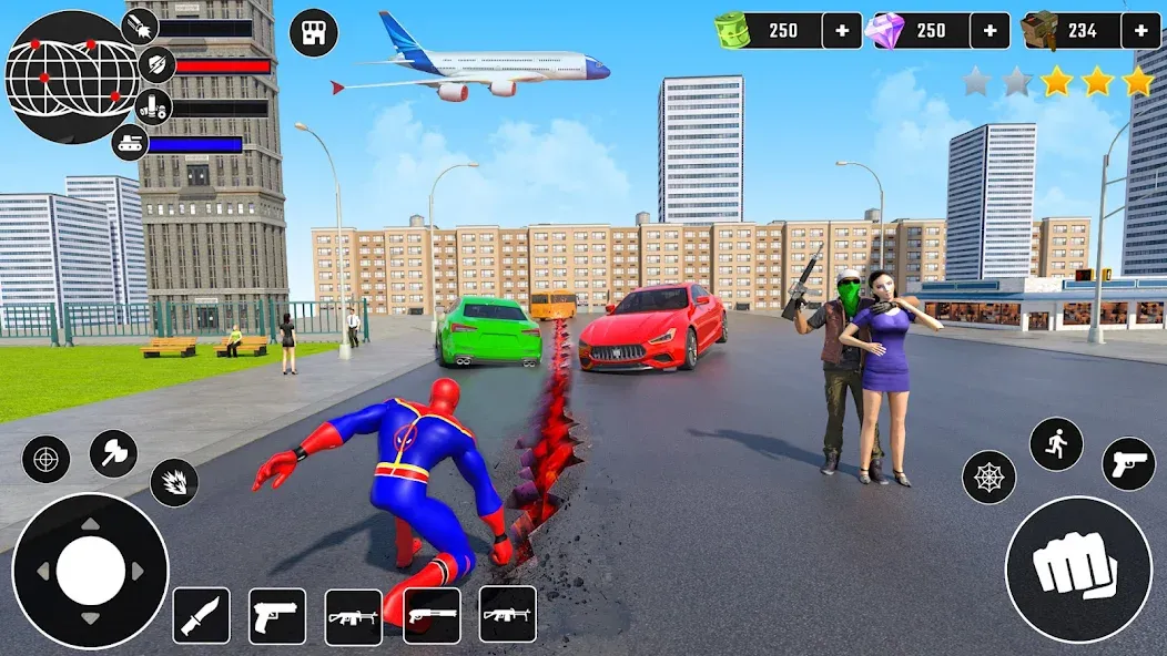 Miami Superhero: Spider Games на Андроид — Безлимитные деньги и суперспособности — скриншот 4