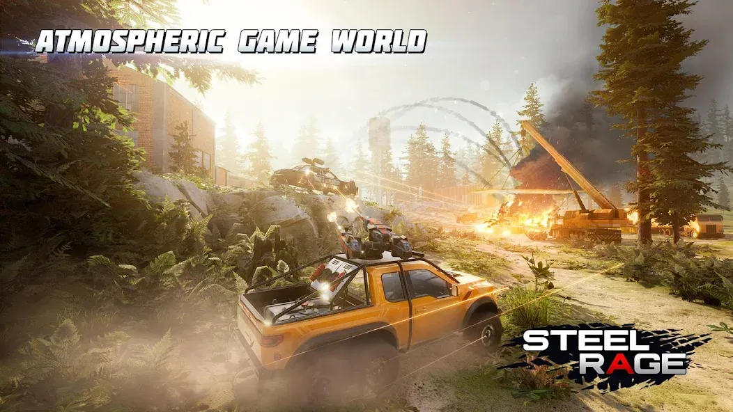 Steel Rage: Mech Cars PvP War Mod APK Безлимитные деньги и все машины — Скачать на Андроид — скриншот 3 Steel Rage: Mech Cars PvP War Mod APK Безлимитные деньги и все машины — Скачать на Андроид — скриншот 3