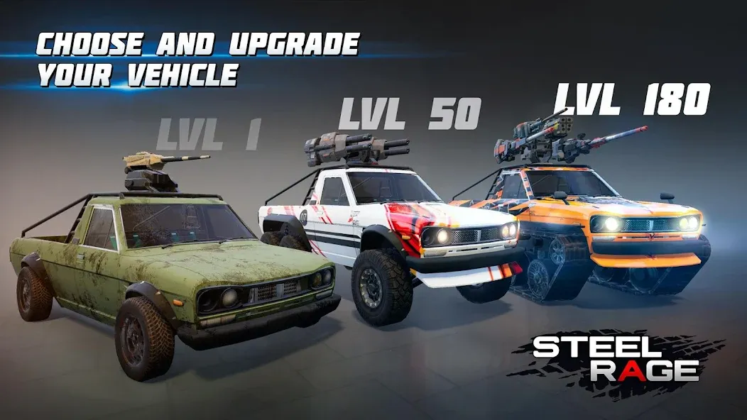 Steel Rage: Mech Cars PvP War Mod APK Безлимитные деньги и все машины — Скачать на Андроид — скриншот 4 Steel Rage: Mech Cars PvP War Mod APK Безлимитные деньги и все машины — Скачать на Андроид — скриншот 4