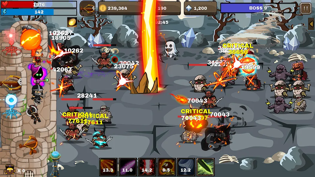 Скачать взломанную Final Castle Defence:Idle RPG — Безлимитные деньги и усиленная защита замка — скриншот 1