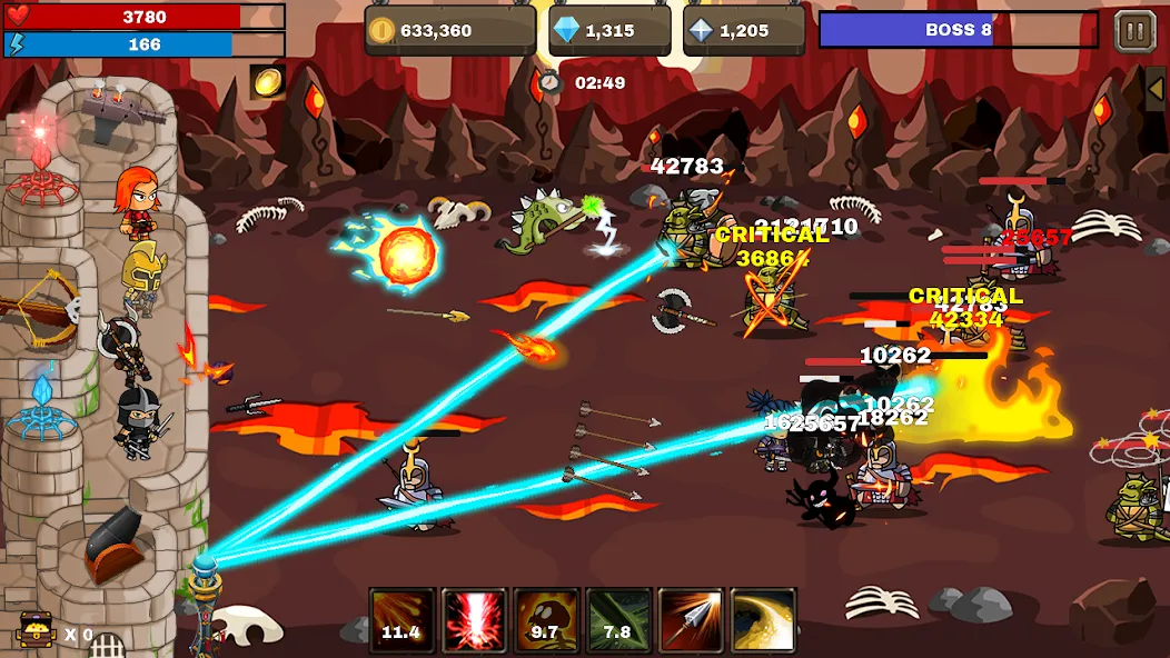 Скачать взломанную Final Castle Defence:Idle RPG — Безлимитные деньги и усиленная защита замка — скриншот 3