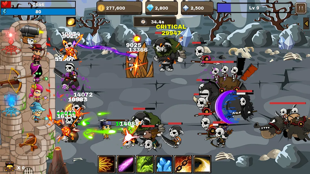 Скачать взломанную Final Castle Defence:Idle RPG — Безлимитные деньги и усиленная защита замка — скриншот 5