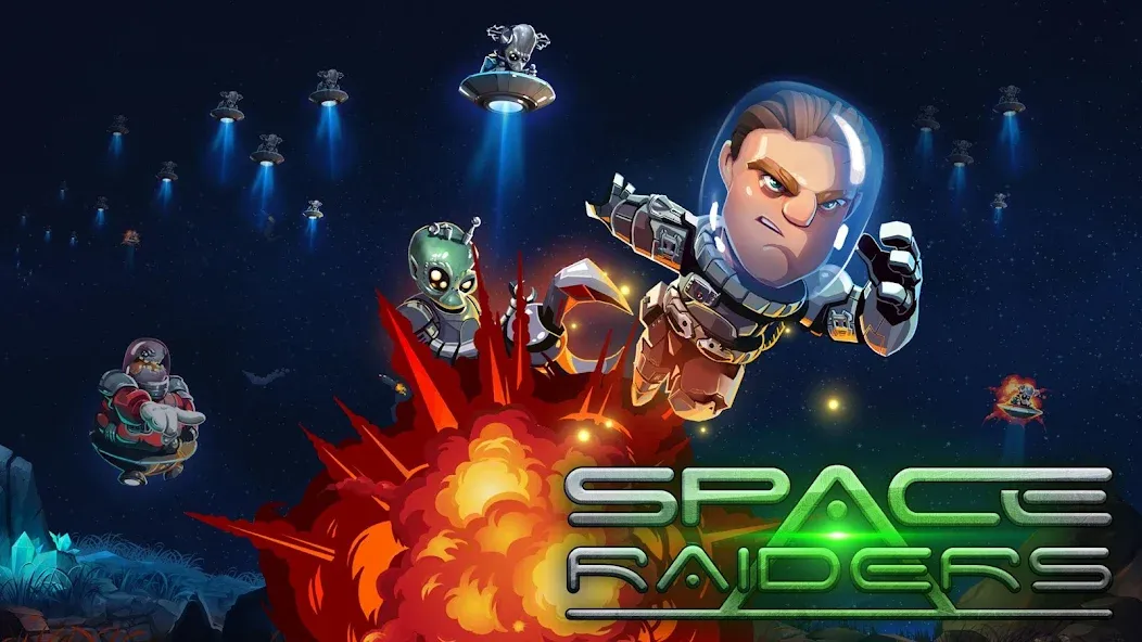 Space Raiders RPG MOD — Безлимитные ресурсы и мощное оружие на Андроид — скриншот 1