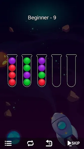 Взломанная Ball Sort - Bubble Sort Puzzle на Андроид — Без рекламы и все уровни открыты — скриншот 3 Взломанная Ball Sort - Bubble Sort Puzzle на Андроид — Без рекламы и все уровни открыты — скриншот 3
