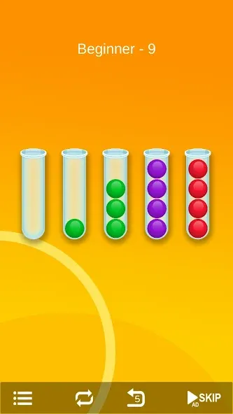Взломанная Ball Sort - Bubble Sort Puzzle на Андроид — Без рекламы и все уровни открыты — скриншот 4 Взломанная Ball Sort - Bubble Sort Puzzle на Андроид — Без рекламы и все уровни открыты — скриншот 4