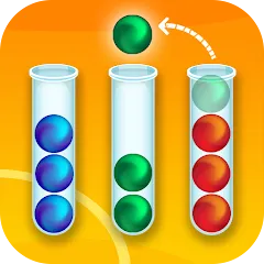 Взломанная Ball Sort - Bubble Sort Puzzle на Андроид — Без рекламы и все уровни открыты