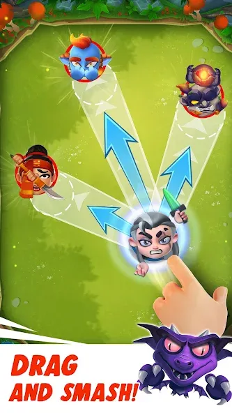 Взломанная Smashing Four: PvP Hero bump на Андроид — Безлимитные деньги и усиленные герои — скриншот 3