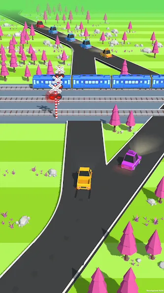 Traffic Run!: Driving Game MOD — Безлимитные деньги и все машины на Андроид — скриншот 1
