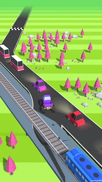 Traffic Run!: Driving Game MOD — Безлимитные деньги и все машины на Андроид — скриншот 2
