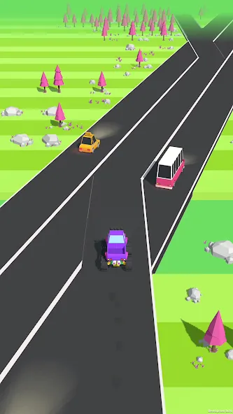 Traffic Run!: Driving Game MOD — Безлимитные деньги и все машины на Андроид — скриншот 3