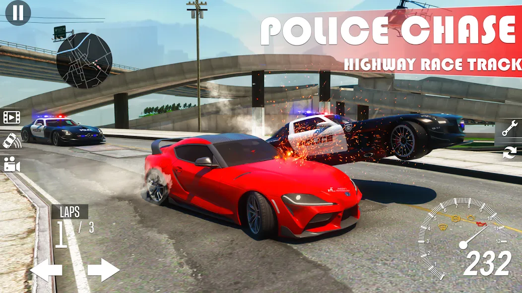 Скачать Extreme Car Driving Games — Модификация Безлимитные деньги и топливо — скриншот 4