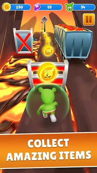 Скачать Gummy Bear Run: Running Games — Безлимитные монеты и все скины — скриншот 4