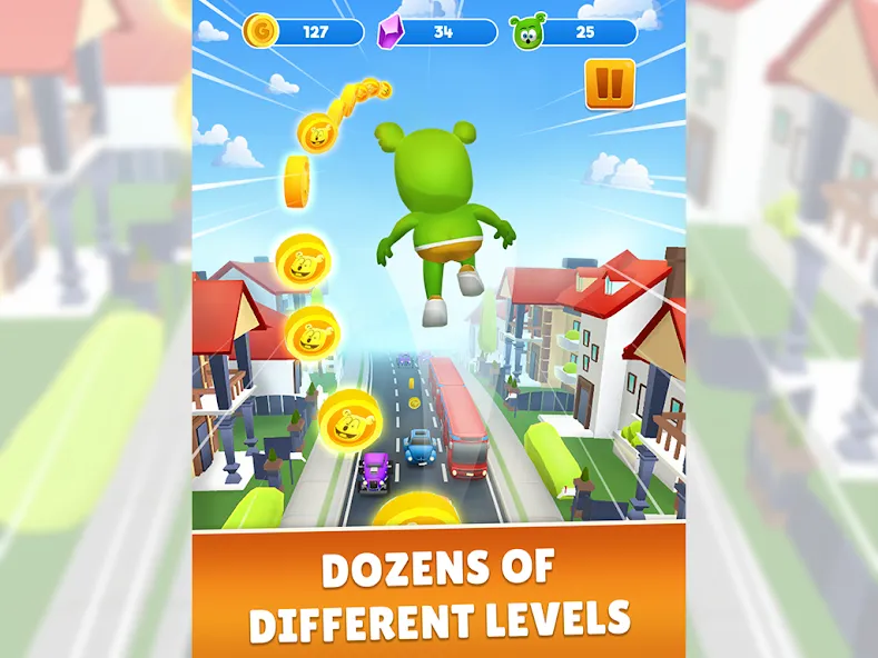 Скачать Gummy Bear Run: Running Games — Безлимитные монеты и все скины — скриншот 5