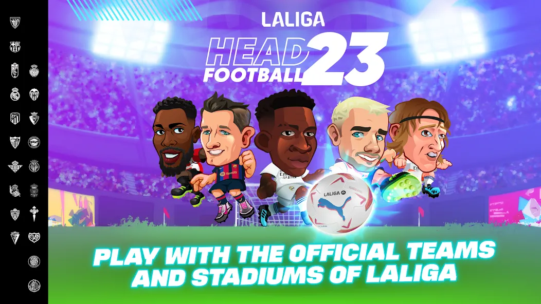 LALIGA Head Football 23 SOCCER — Взломанная версия (Безлимитные монеты и все команды открыты) — скриншот 1