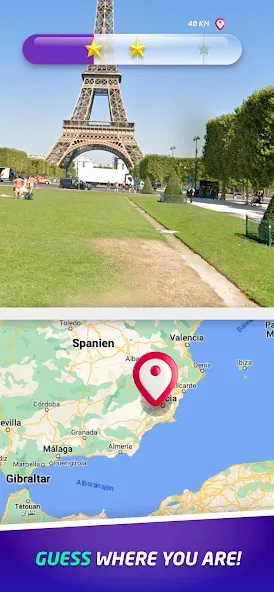 GeoGuessr MOD — Безлимитные подсказки и карты на Андроид — скриншот 1