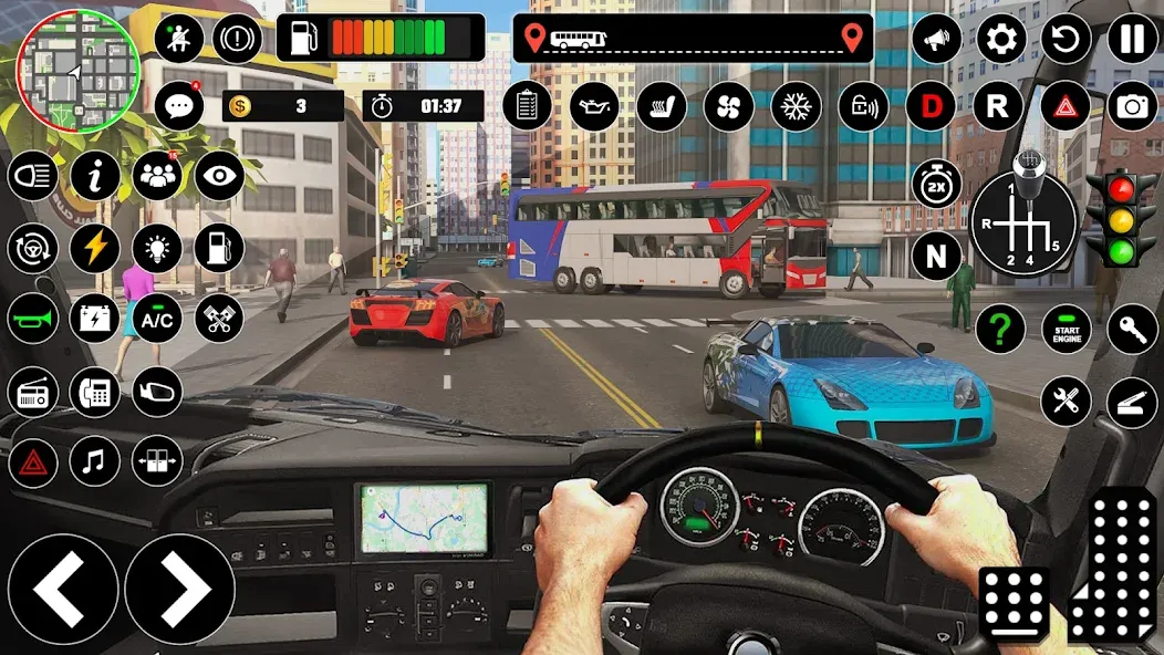 Скачать Bus Simulator : 3D Bus Games с модом — Безлимитные деньги и все автобусы открыты — скриншот 2