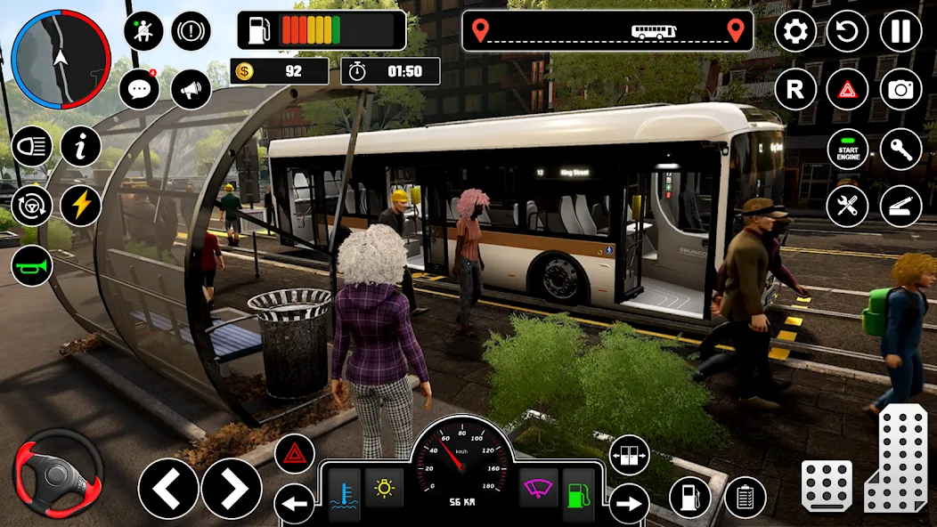 Скачать Bus Simulator : 3D Bus Games с модом — Безлимитные деньги и все автобусы открыты — скриншот 3