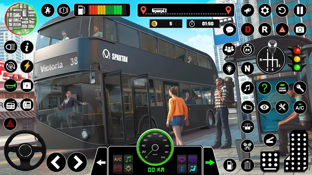 Скачать Bus Simulator : 3D Bus Games с модом — Безлимитные деньги и все автобусы открыты — скриншот 5