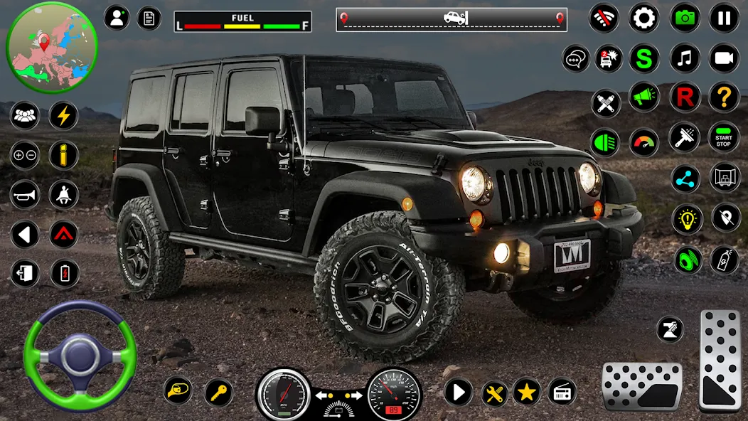 Скачать Jeep Driving Simulator offRoad на Андроид — Безлимитные деньги и все машины открыты — скриншот 5 Скачать Jeep Driving Simulator offRoad на Андроид — Безлимитные деньги и все машины открыты — скриншот 5