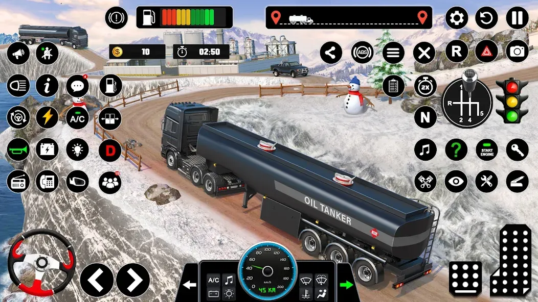 Oil Truck Games: Driving Games — Безлимитные деньги и топливо — скриншот 2 Oil Truck Games: Driving Games — Безлимитные деньги и топливо — скриншот 2