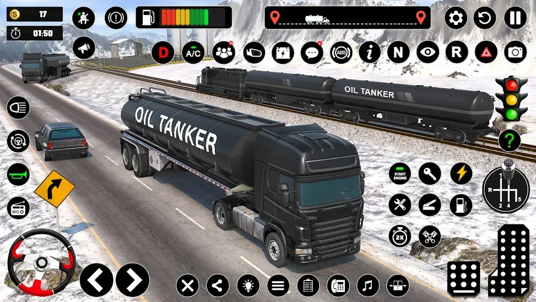 Oil Truck Games: Driving Games — Безлимитные деньги и топливо — скриншот 3 Oil Truck Games: Driving Games — Безлимитные деньги и топливо — скриншот 3