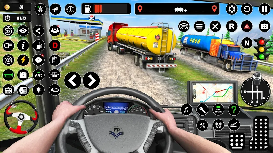 Oil Truck Games: Driving Games — Безлимитные деньги и топливо — скриншот 4 Oil Truck Games: Driving Games — Безлимитные деньги и топливо — скриншот 4