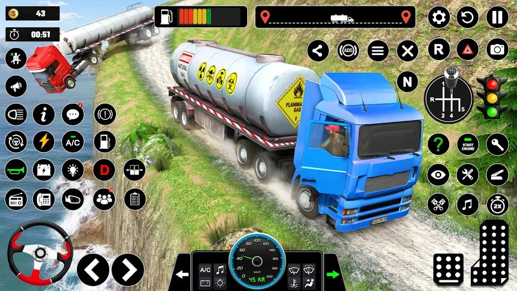 Oil Truck Games: Driving Games — Безлимитные деньги и топливо — скриншот 5 Oil Truck Games: Driving Games — Безлимитные деньги и топливо — скриншот 5